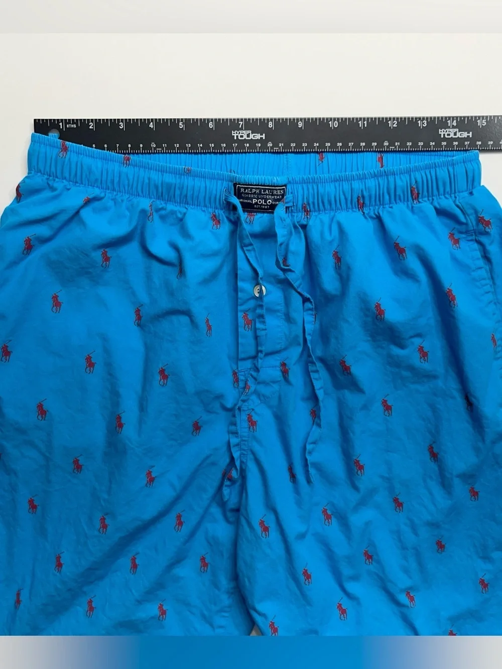 Polo Ralph Lauren Sleepwear Pants Mens Size Medium Blue All-over Print